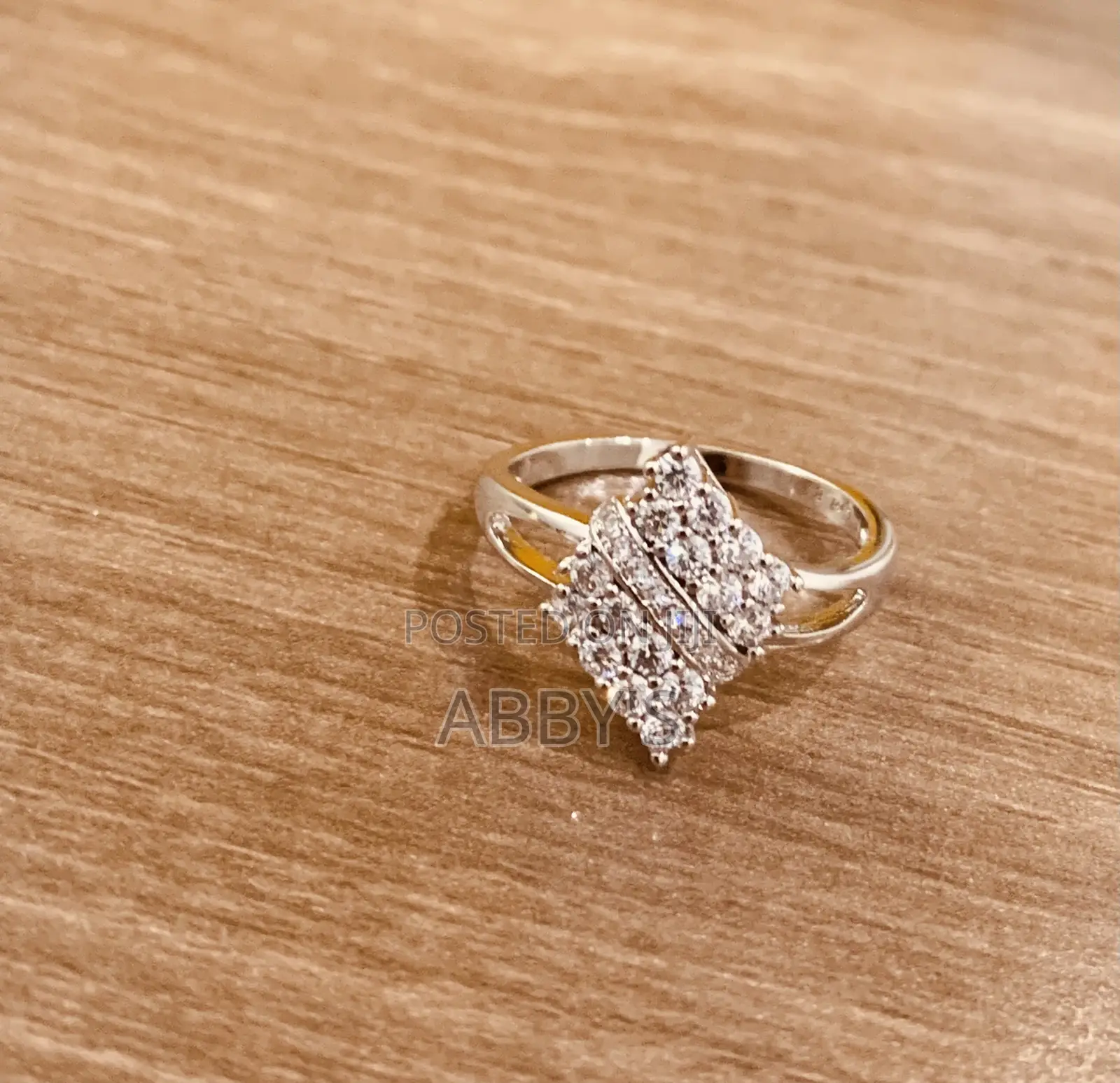 Cluster Zirconia Promise Ring