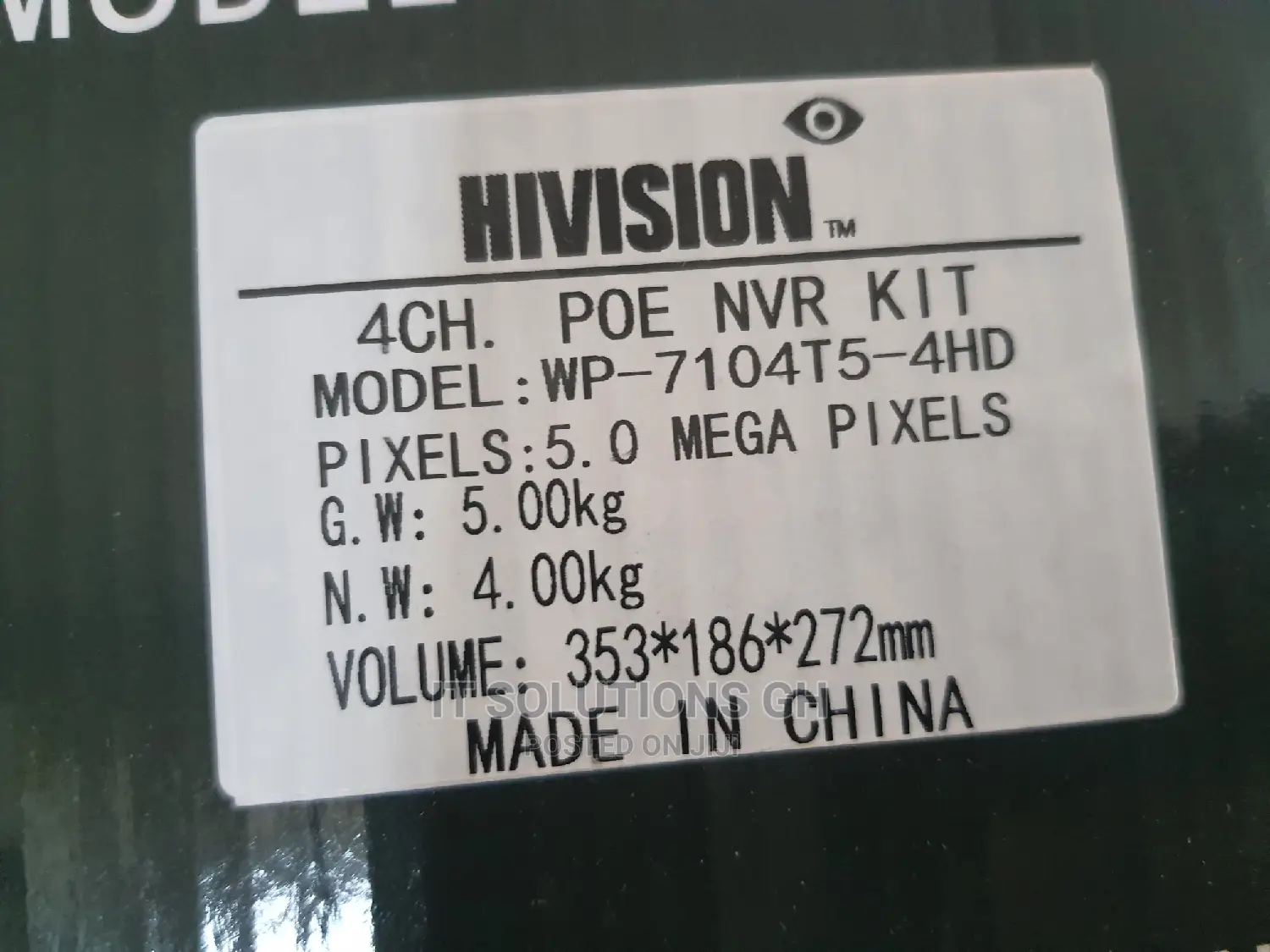 Hivision 5mp IP Camera With Colour Night Vision
