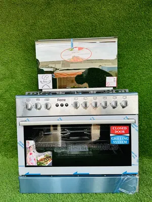 All Gas 6burner Stove Glass Lid Oven Ferre Furnace