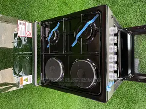 Sliver Simple Design Volcano Gas/Electric 4burner Stove Oven