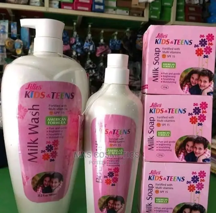 Lilies Kids and Teens Body Wash and Lotion