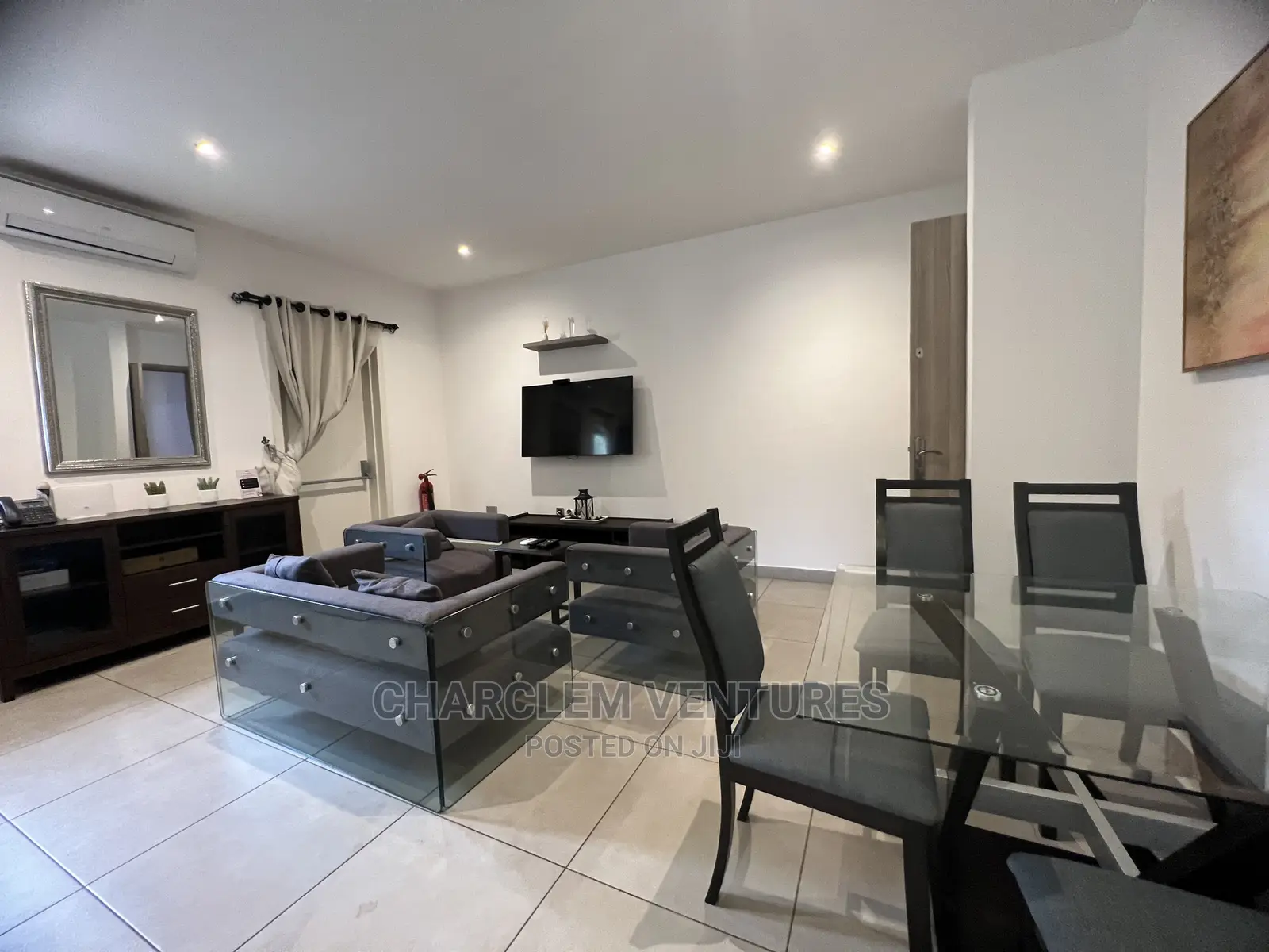 Furnished 1bdrm Apartment in Charclem Ventures, Cantonments for Rent