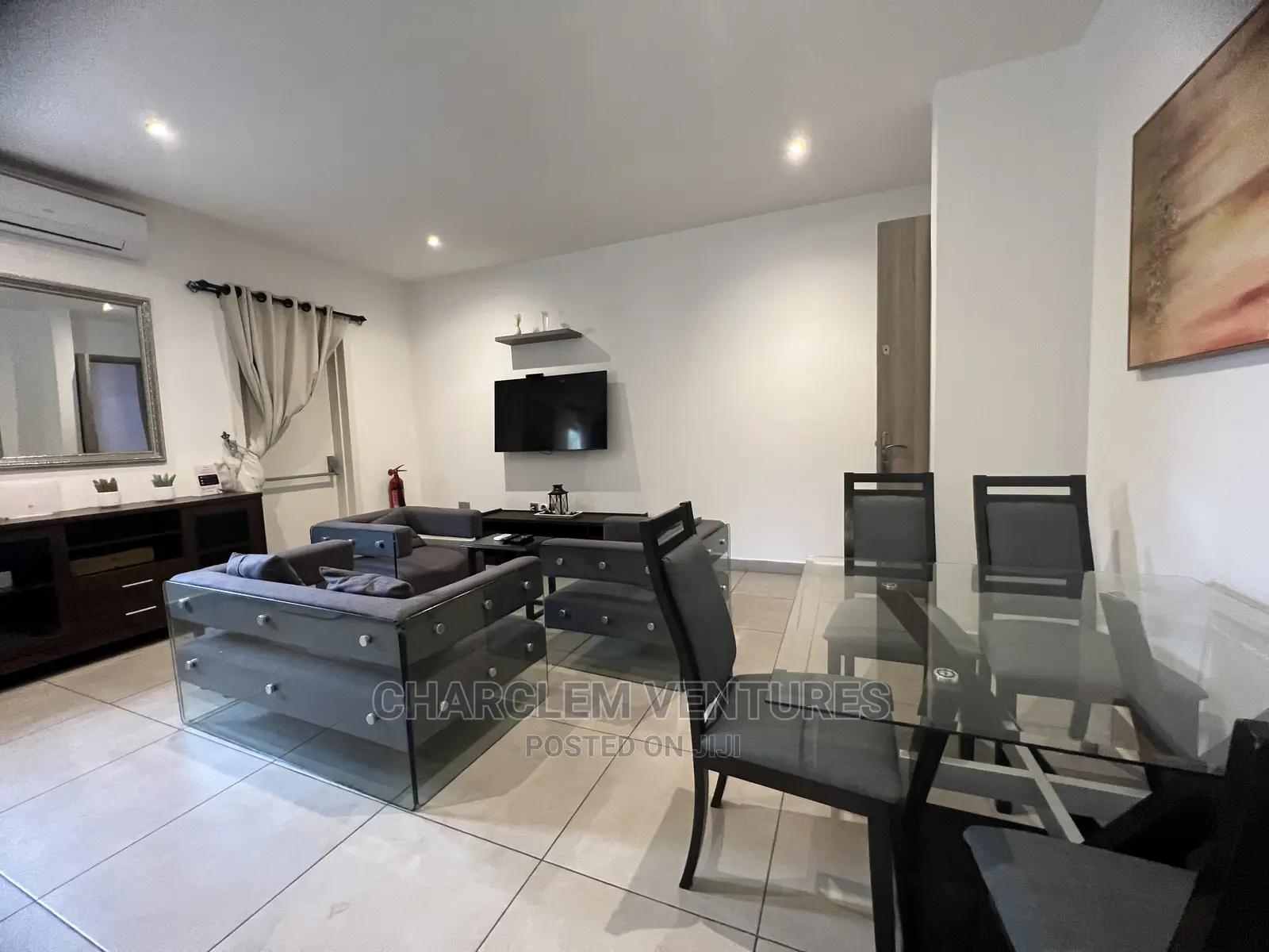 Furnished 1bdrm Apartment in Charclem Ventures, Cantonments for Rent