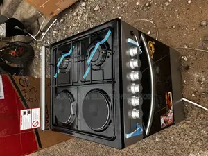 Ash Colour Volcano Burner With Oven Grill (2 In1)