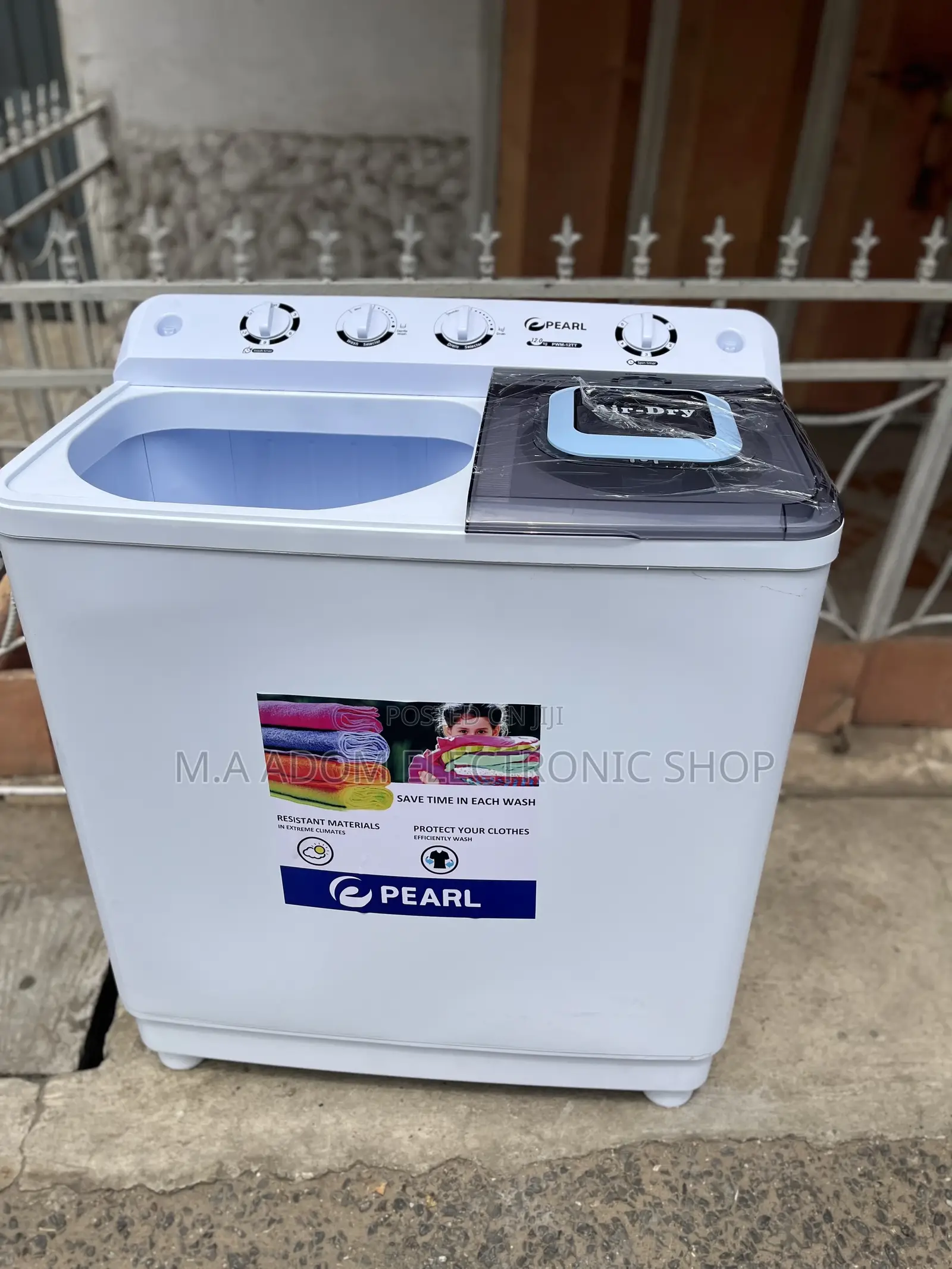Twin Tube Wash in Spin Pearl 12kg Washing Machine