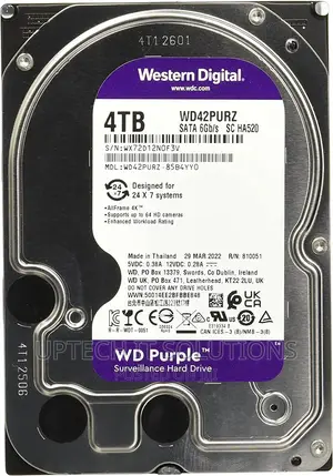 Western Digital Purple 4TB Surveillance Hard Disk Drive