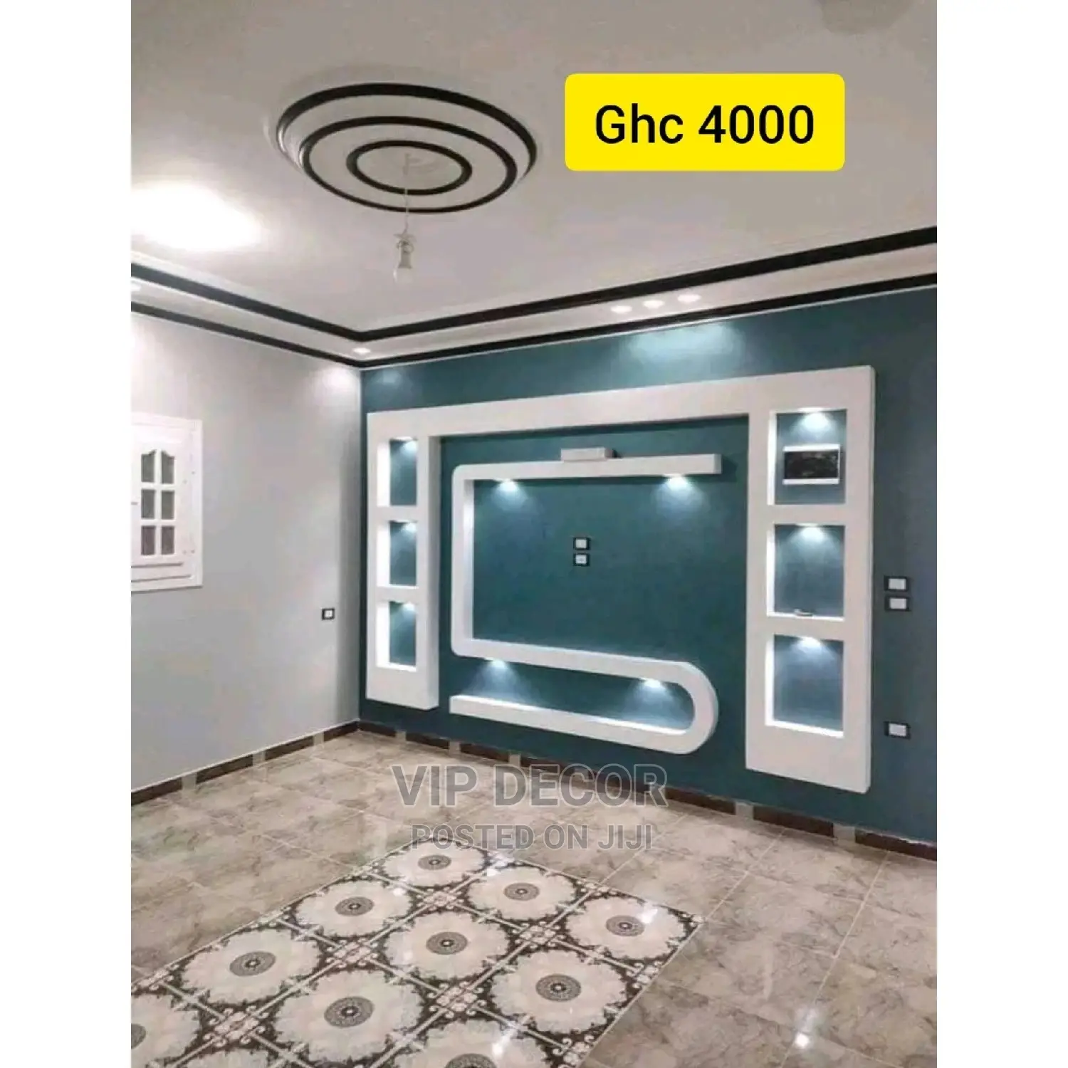 P.O.P: Vip TV Unit and Ceilling