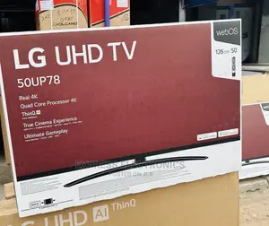 Vibrant Picture Quality UHD LG Up78000 Series 50”Smart