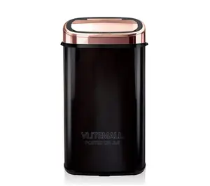 Tower 58L Square Sensor Bin, Rose Gold Black