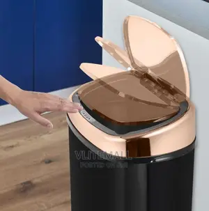 Tower 58L Square Sensor Bin, Rose Gold Black