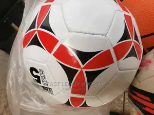 Football Leather Size 5 White Soccer
