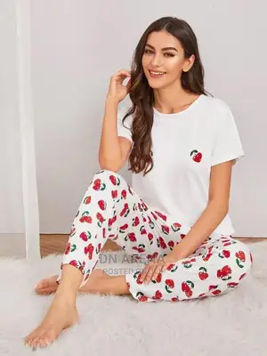 Ladies 2pcs Cotton Pajamas