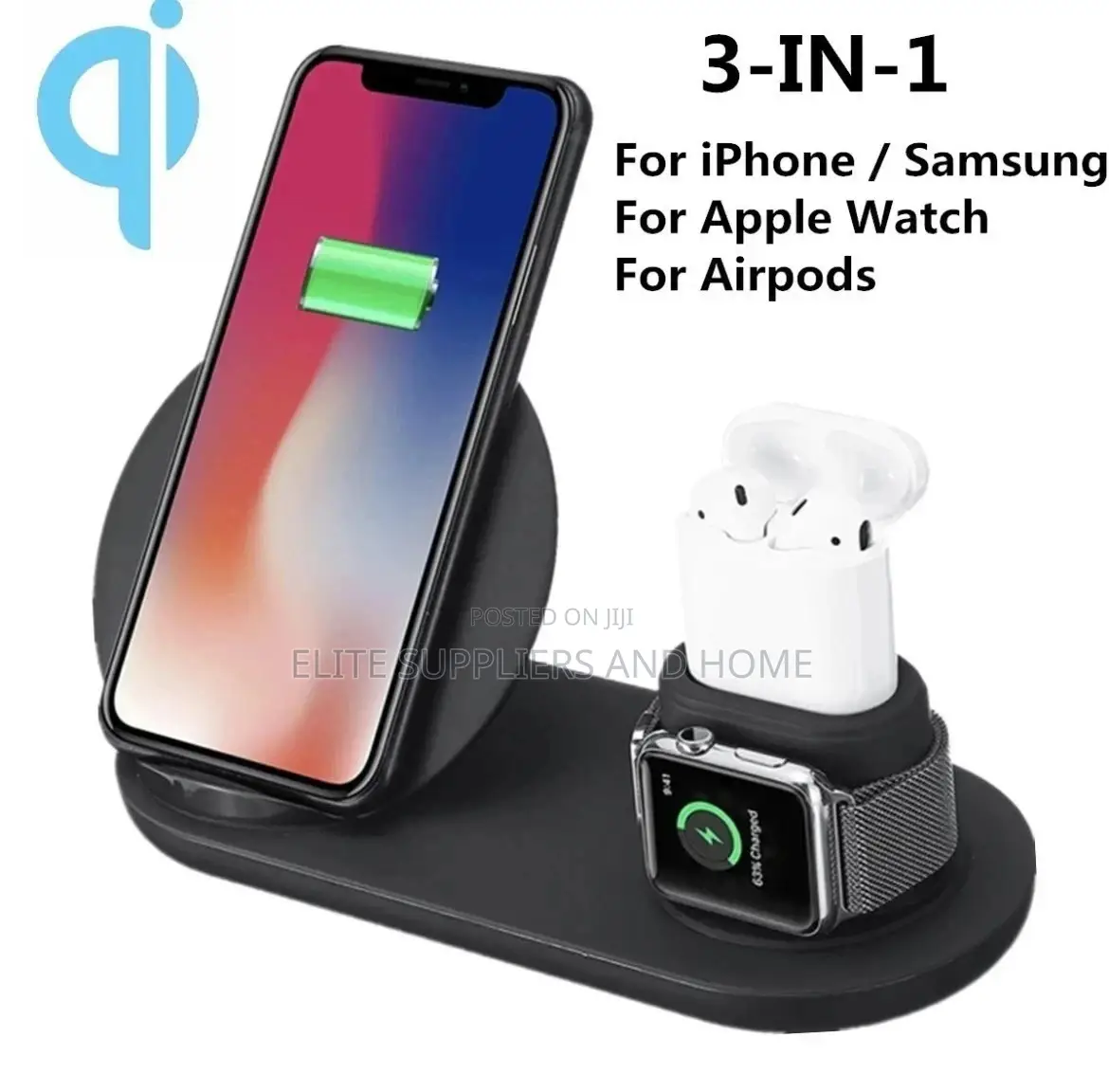 3 in 1 Qi Super Fast Wireless Charger