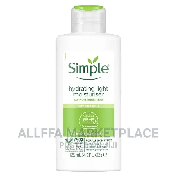 Simple Hydrating Light Moisturiser 125ml