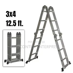 4x3 Steps Foldable Aluminium Ladder
