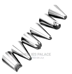 7pcs Set Silicone Icing Piping Cream Pastry Bag 6 Stainlesssteel