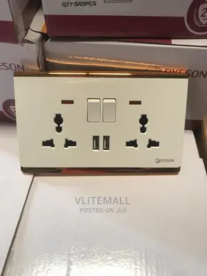 Dyeson Double Multi With 2USB (White Gold)
