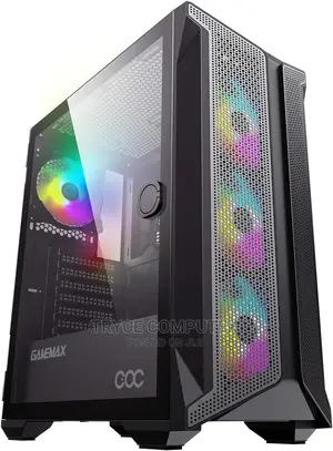 Gamemax Brufen Mid -Tower ATX ARGB PC Gaming Case, Tempered