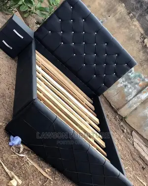 Double Bed With Side Drawer