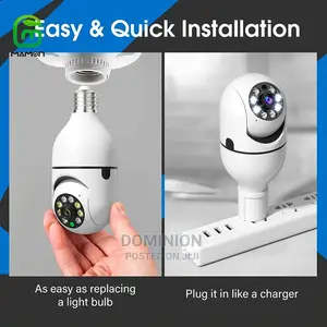 Wifi Wireless Light Bulb Camera 1080p 360 Degree 2.4ghz Dome