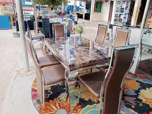 Executive Marble Dining Table and Chairs