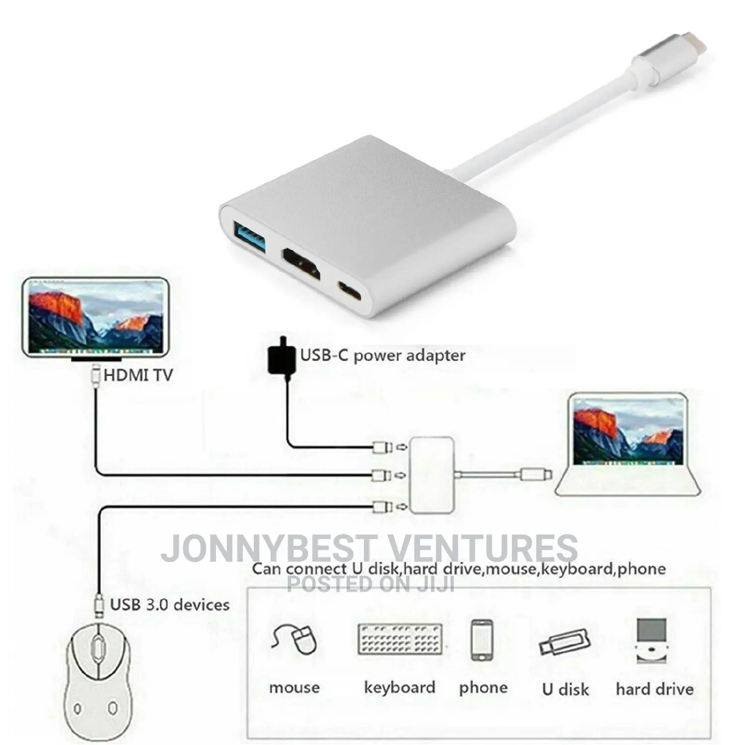 Professional Type C 3in1 Converter