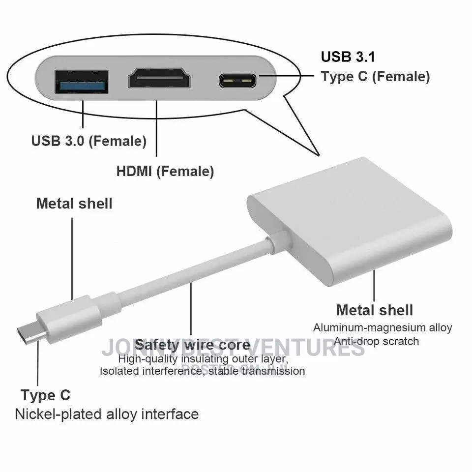 Multiple Type C 3in1 Converter