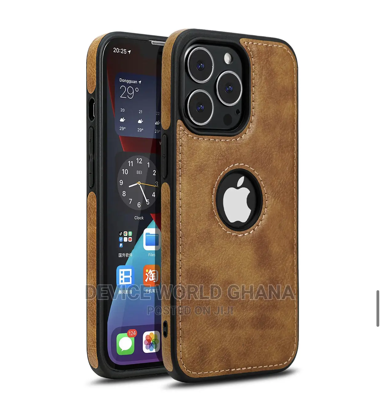 Pz Leather Back Case for iPhone 17promax 17pro 17