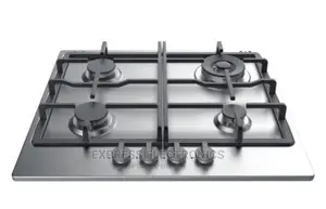 Midea 60G40ME 60x51cm 4 Burner Gas Hob Cast Iron Pan Support