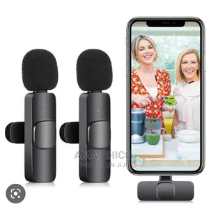 Double Wireless Lapel Microphone for iPhone