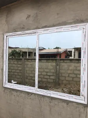 White Aluminum Sliding Glass Window With Mirror Glass Type
