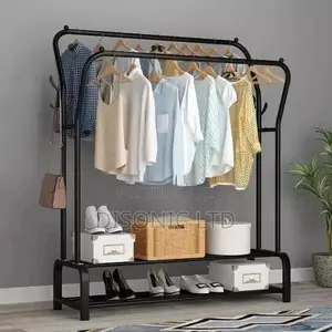 Double Pole Clothes Rack