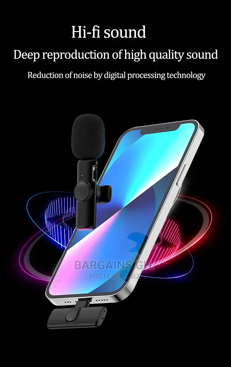 Lavalier 2 in 1 Wireless Microphone for Android and iPhone