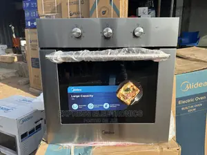 4-Layer Glass Door Plate • Sleek Design Midea Microwave