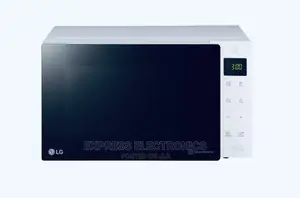 (Door – Glass Mirror Black) LG MS2535GISW Microwave