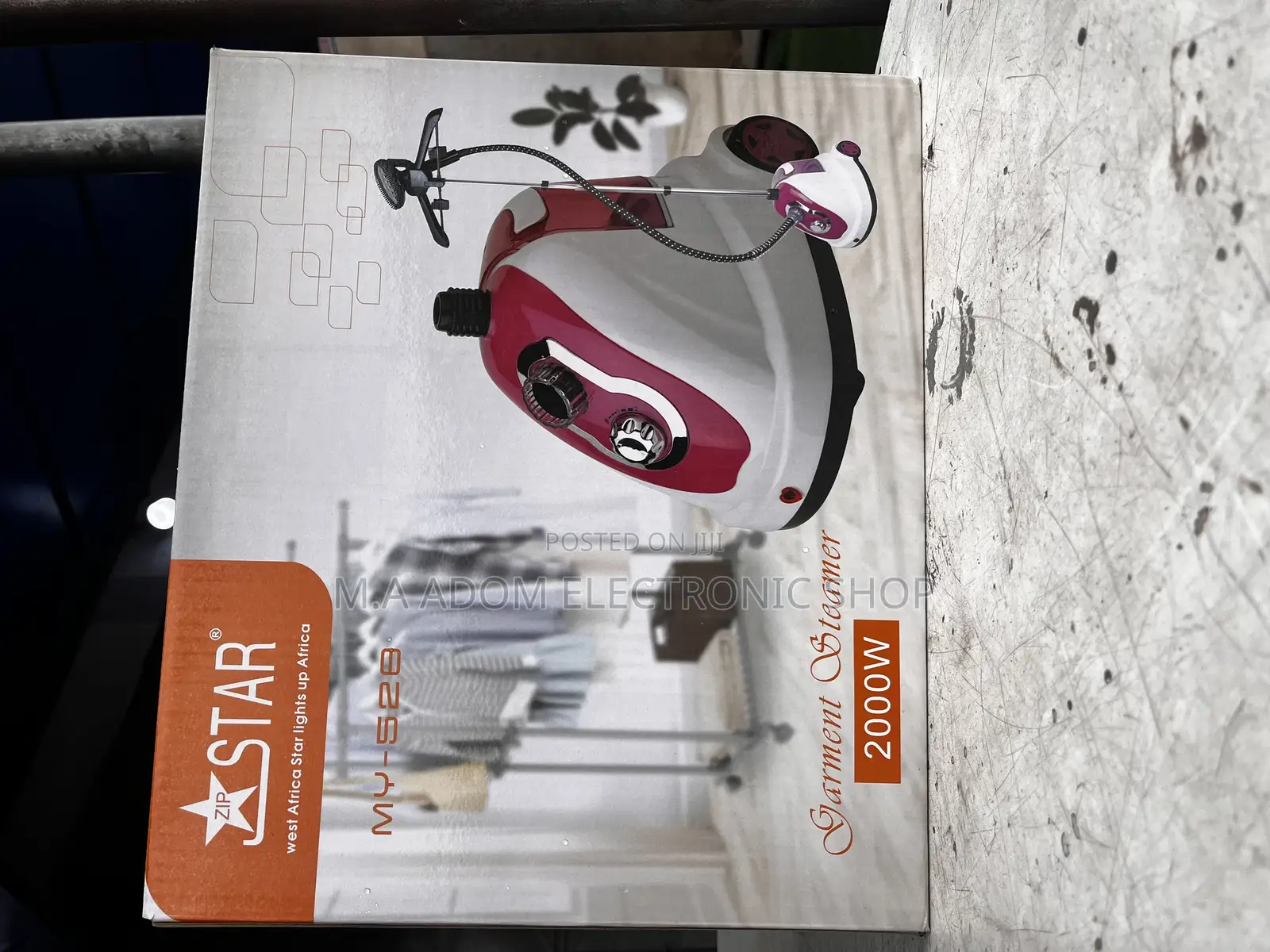 Pink White Colour 2000w Garment Steamer