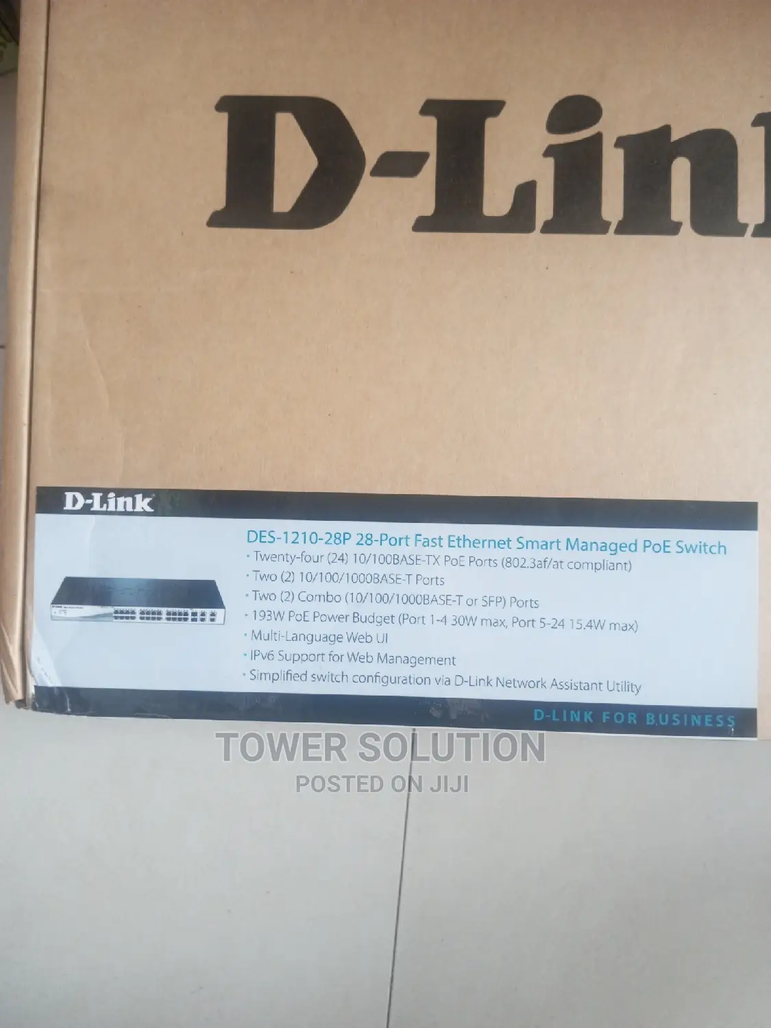 D-Link Des1210-28p Poe Manage Switch