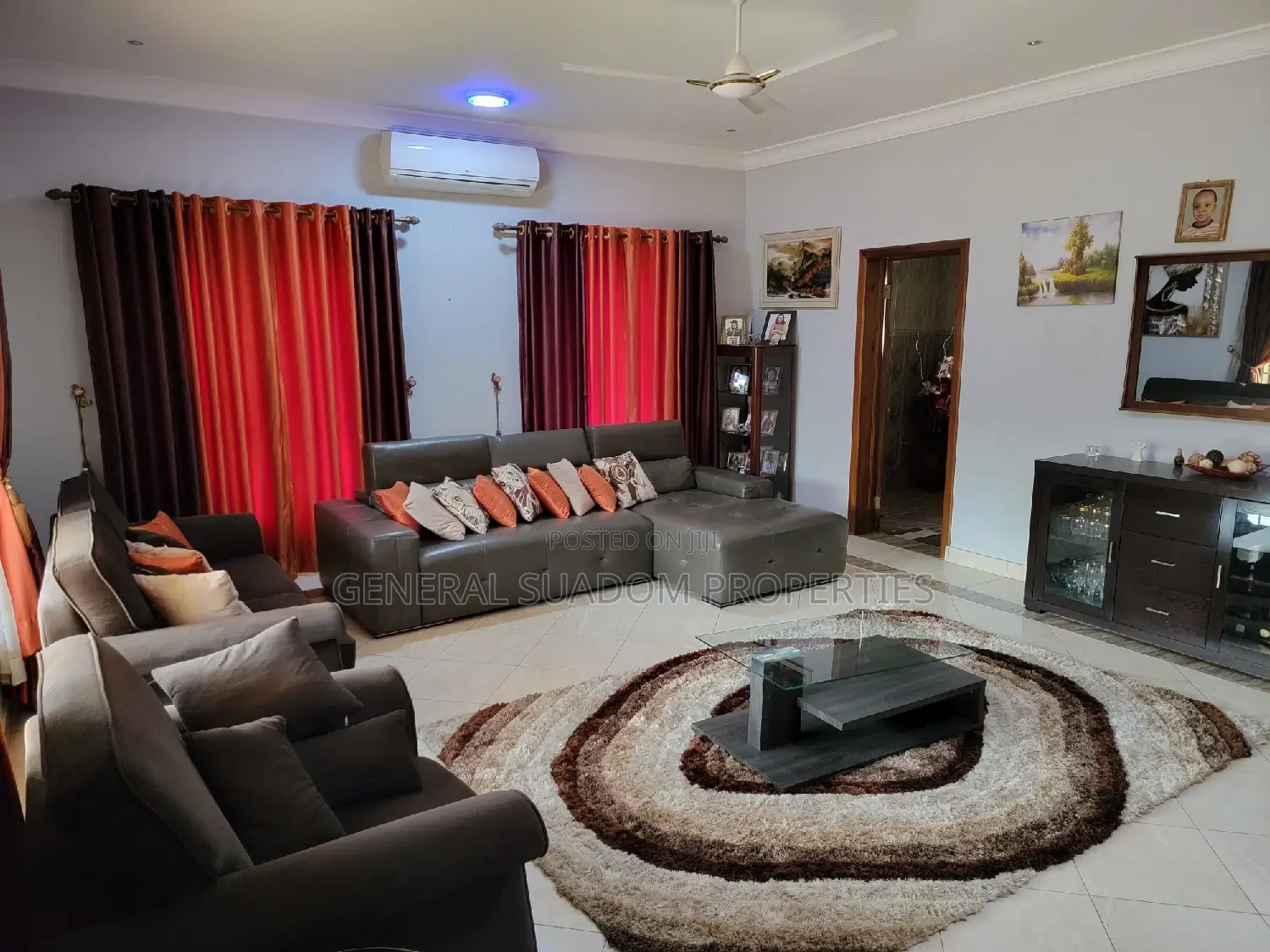 Furnished 3bdrm House in Suadom Properties, Police Station for Rent