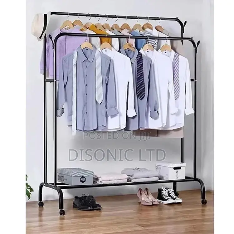 Double Pole Clothes Rack