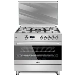 5burner Classic Gas Cooker Rotisserie Grill Stove Ferre Grey