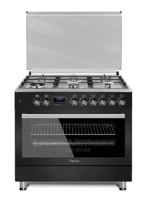 Black Rotisserie Grill 6gas Cooker Ferre Stove Inbuilt Light