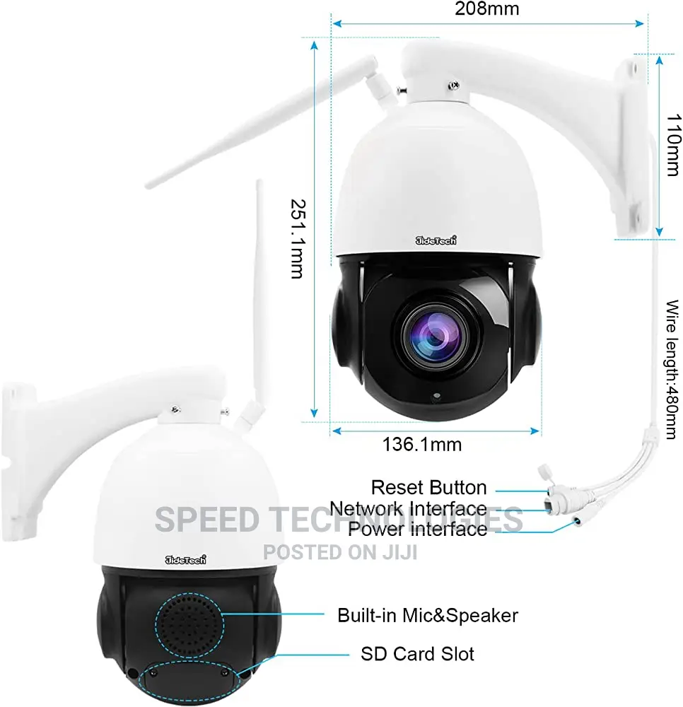5mp HD PTZ Wi-Fi Camera 20X Zoom
