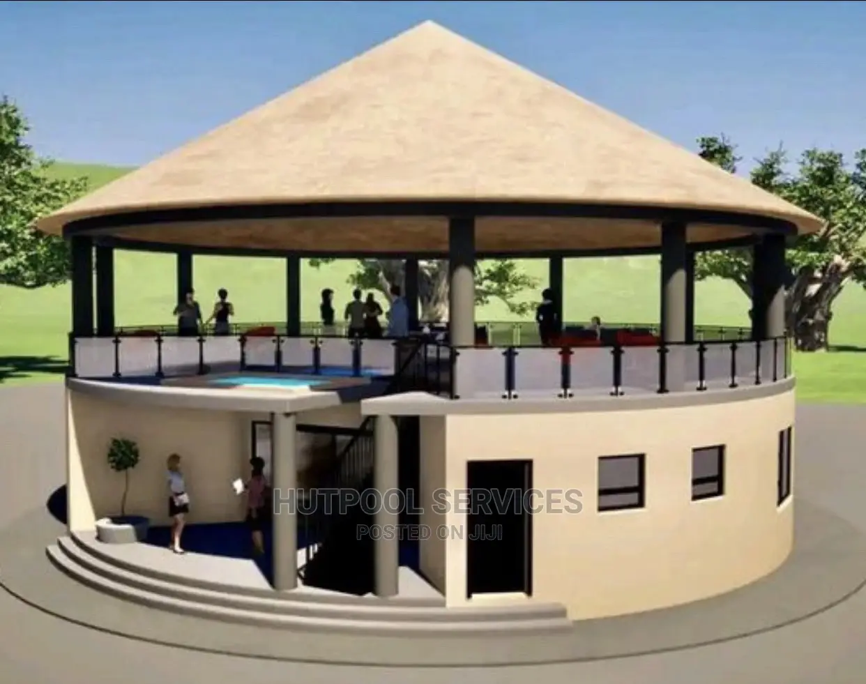 3D Resort African Hut