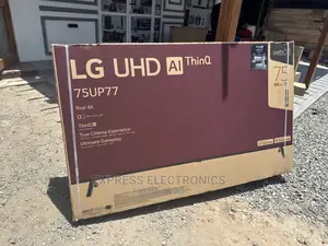 UP77 Series LG UHD 75” Tv Glossy + Free Home Theater