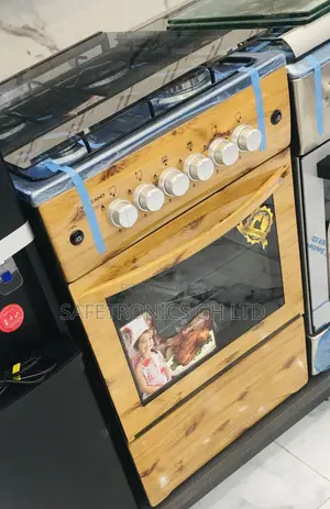 4 Gas Burner, Light Woodenoven and Rotisserie Grill, Lamp