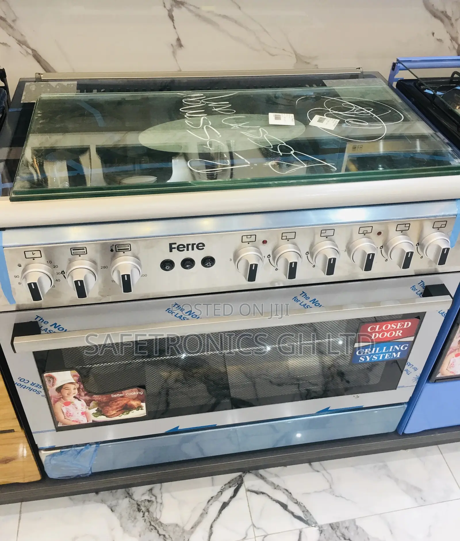 Auto Ignition, Oven and Rotisserie Grill 2hot 4gas Ferre