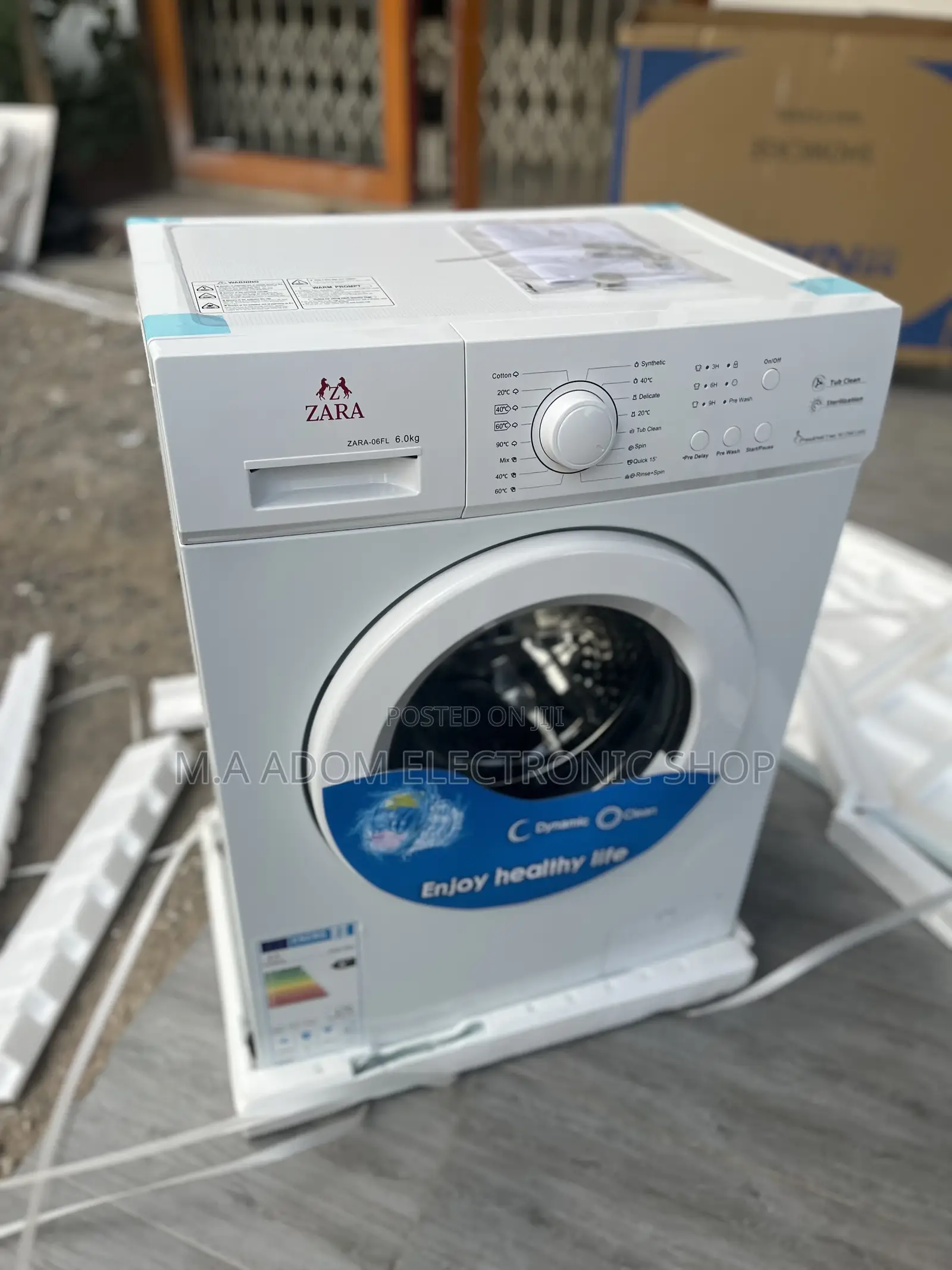 New Zara 6kg Front Load White Colour Washing Machine