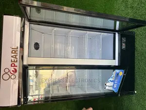 Elegant Design Stylish Display Fridge Pearl Double Door