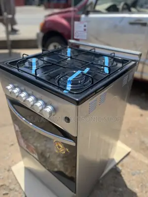 Silver Colour Volcano 4 Burner Gas Cooker