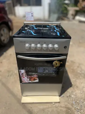 Volcano Gas Cooker With Glass Lid Oven Light